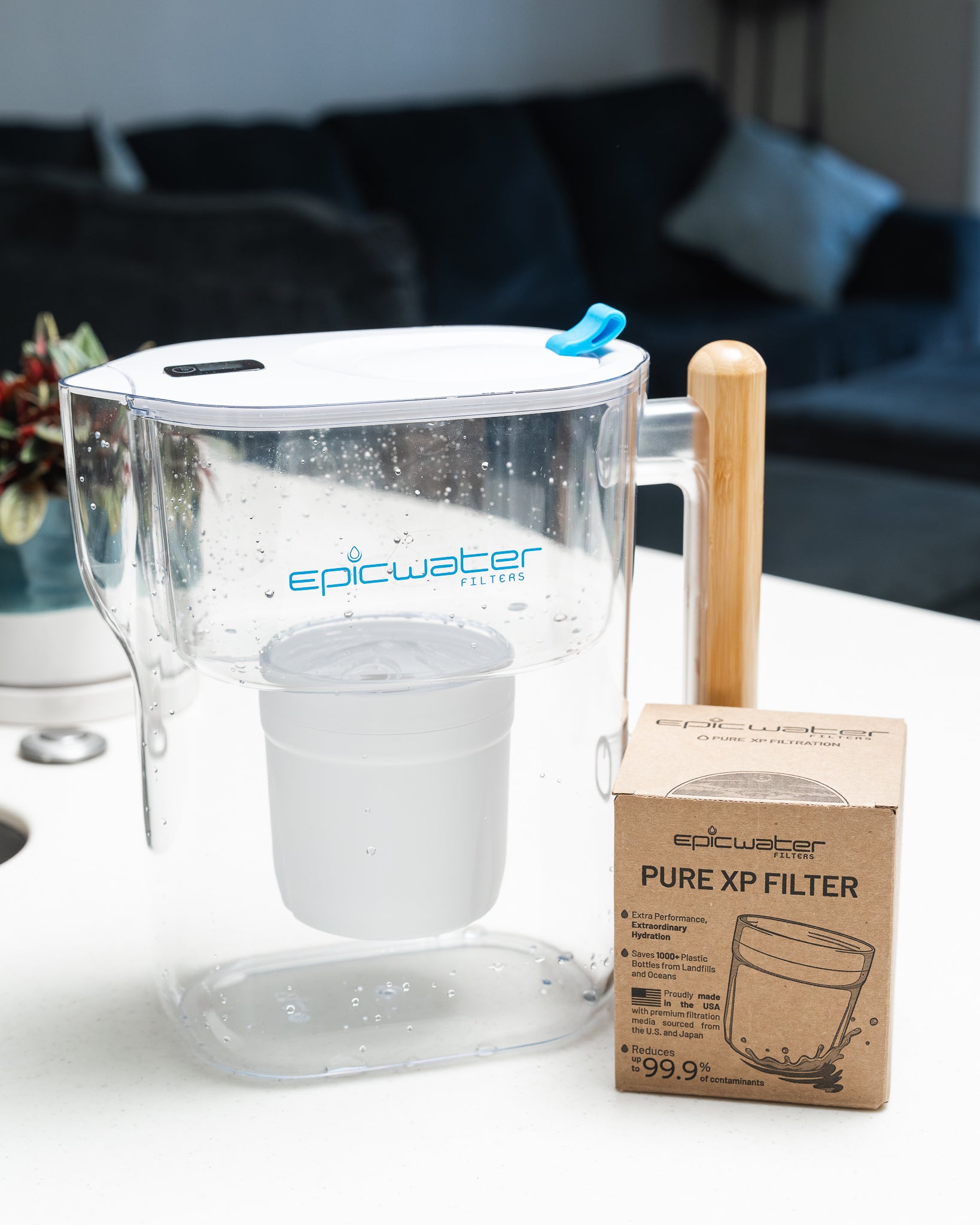 Pure XP Pitcher | Reduces Fluoride, PFAS, & Parasites
