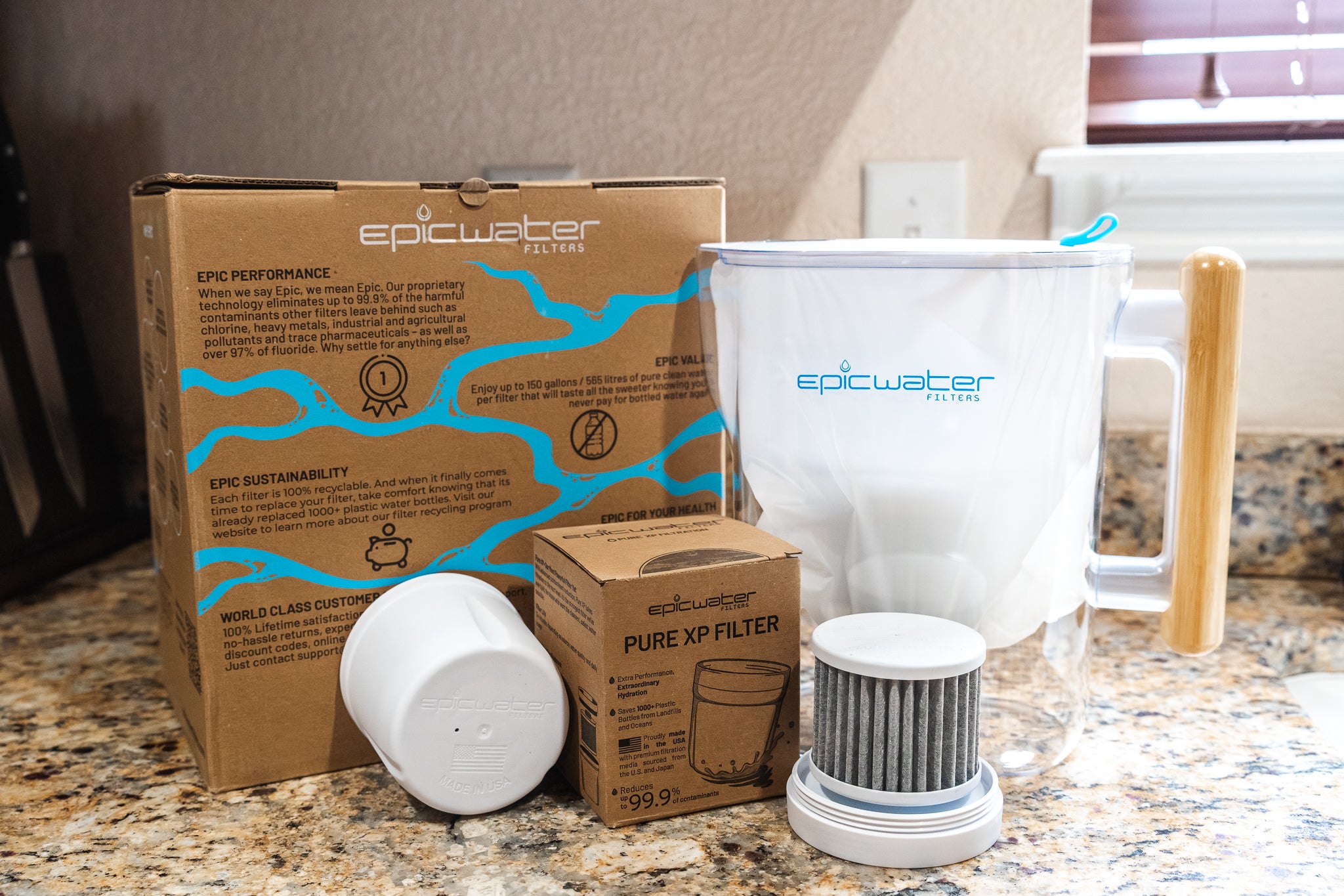 Pure XP Pitcher | Reduces Fluoride, PFAS, & Parasites