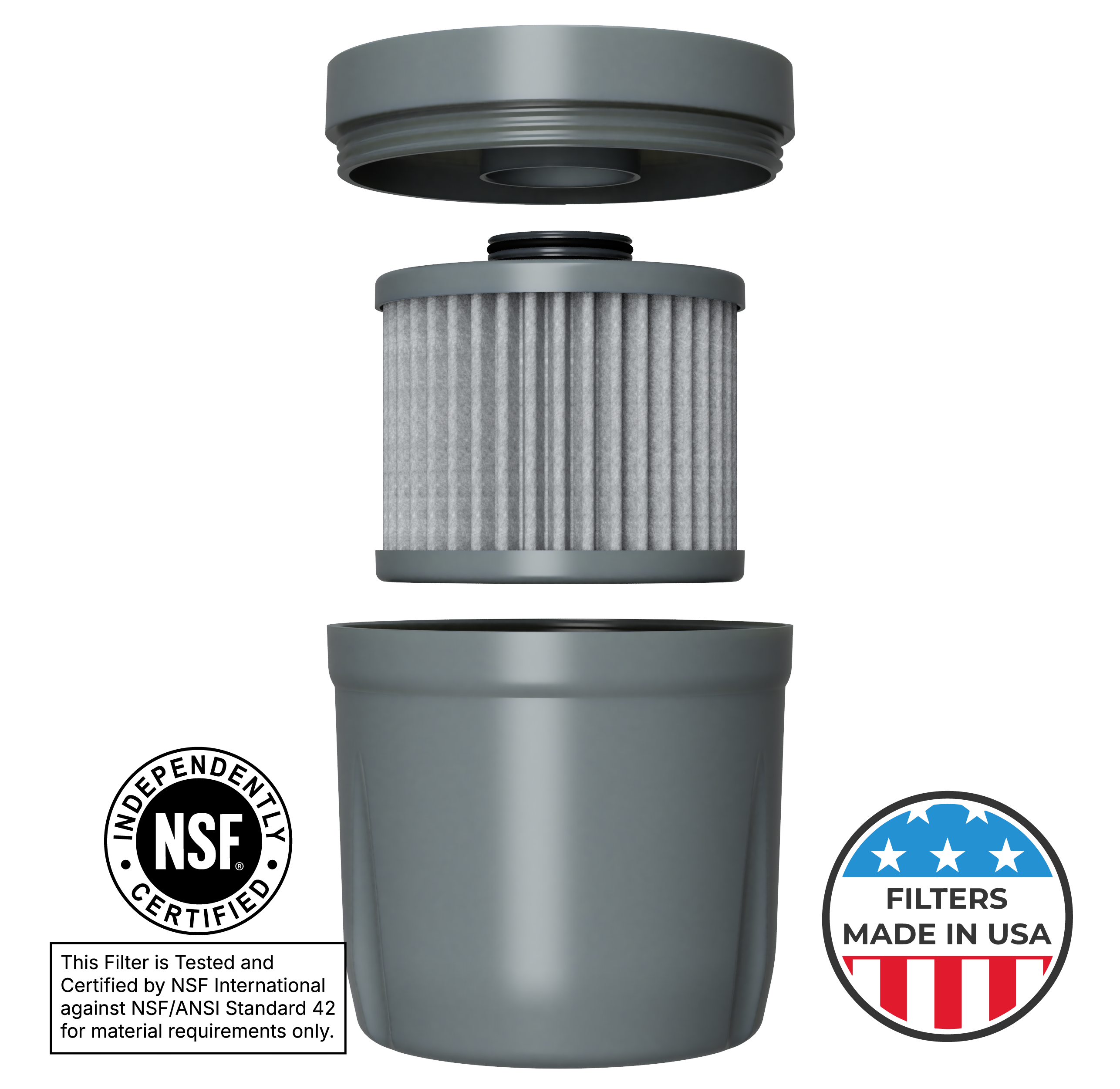 Replacement Filter for Nano Water Filter Pitcher | Removes