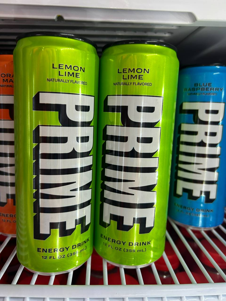Cans of Prime Energy drink