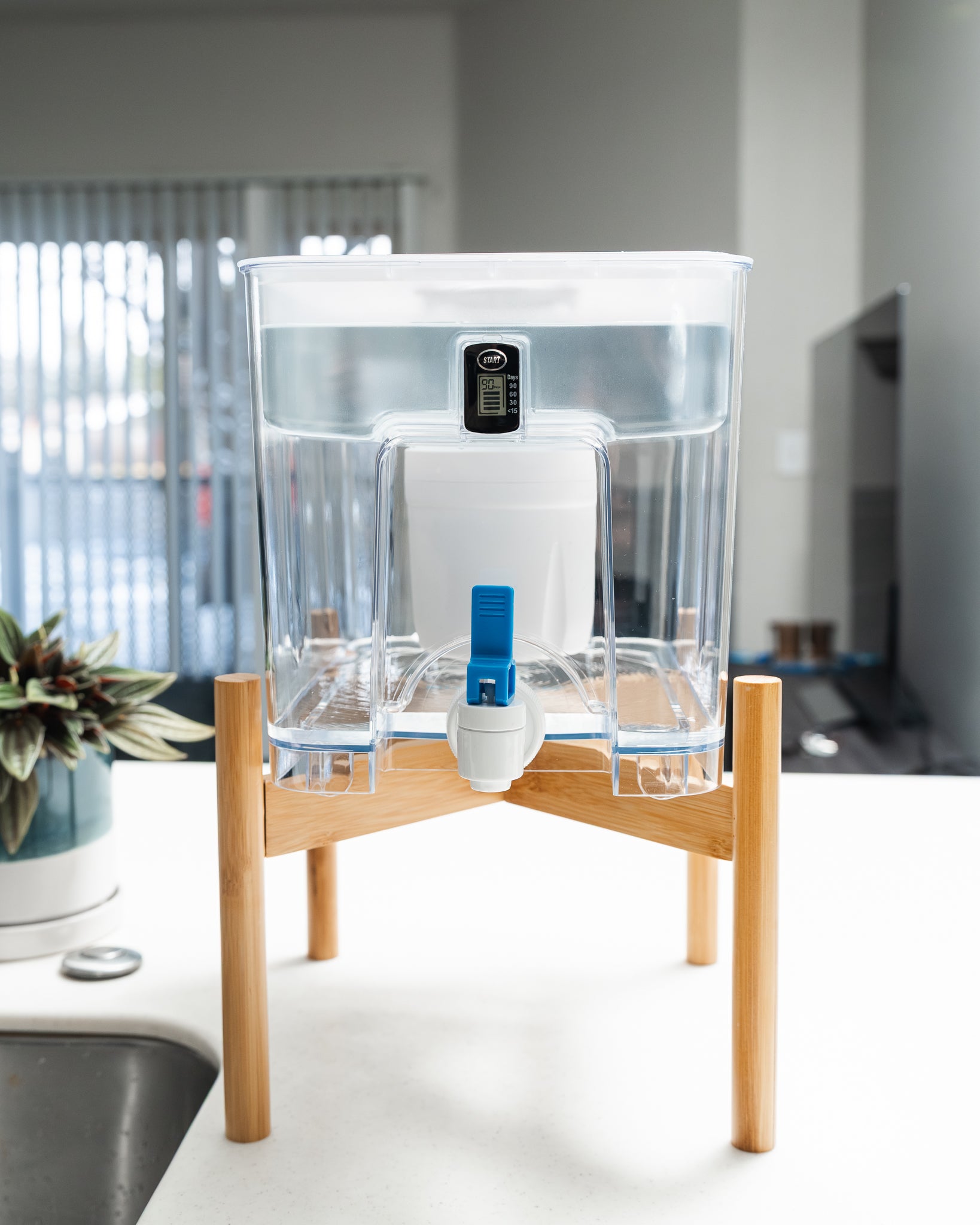 Dispenser Bamboo Stand