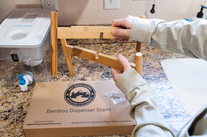 Dispenser Bamboo Stand