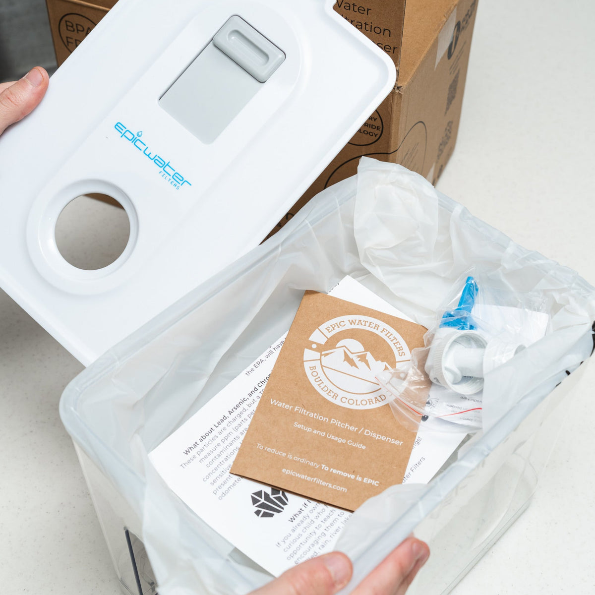 Pure XP Dispenser | Reduces Fluoride & PFAS | More Capacity, Less Refills.