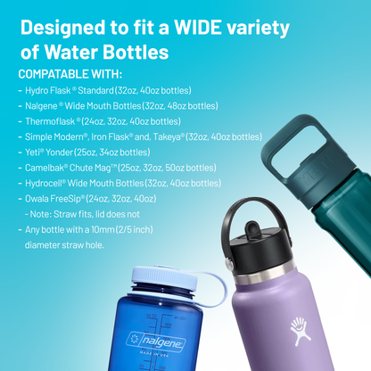 The Answer 2.0 | Compatible With Hydro Flask, Nalgene, and More!