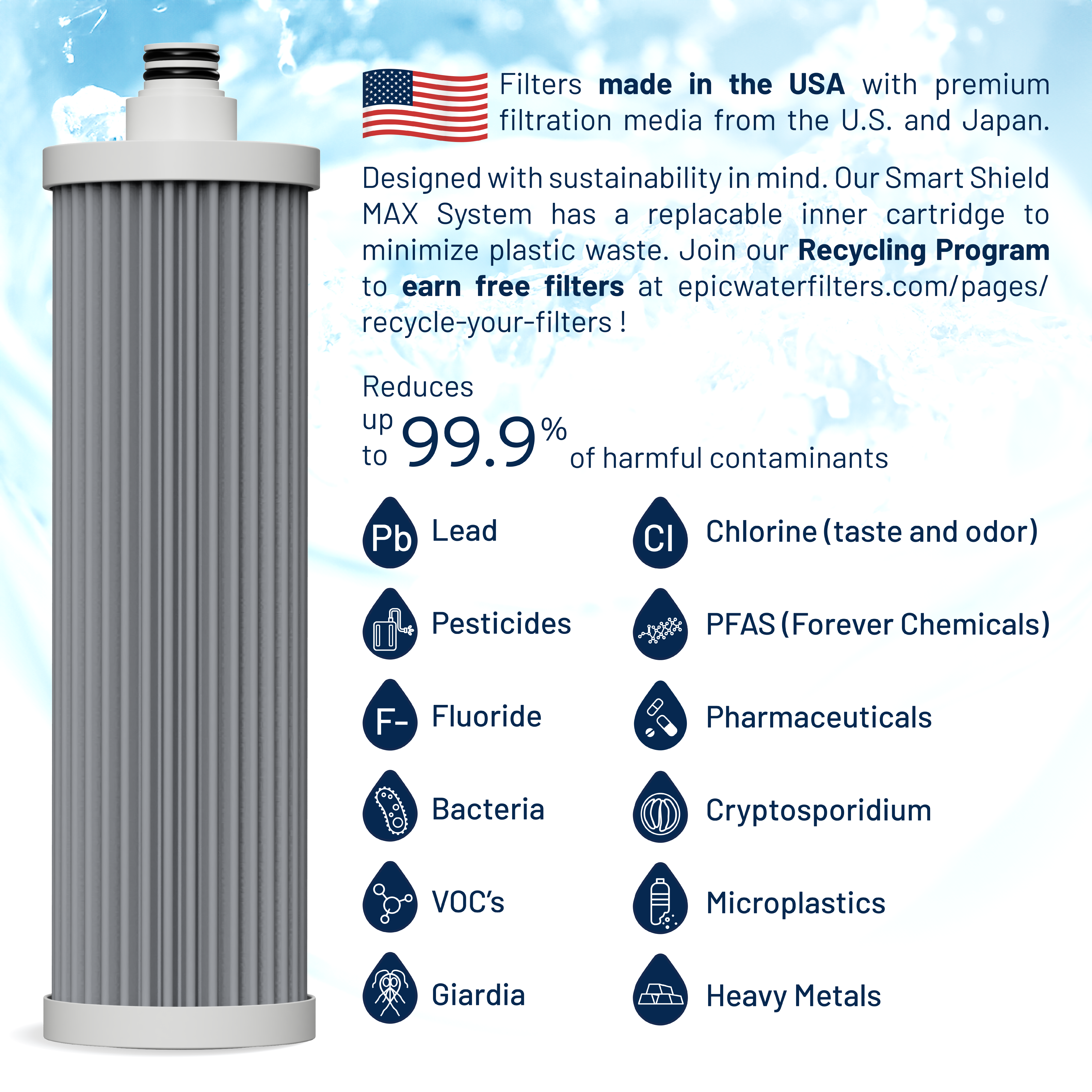 Epic Smart Shield Max with Dedicated Faucet + Sediment Filter